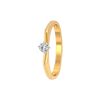 18KT (750) Yellow Gold and Diamond Ring for Women