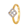 18KT (750) Yellow Gold and Diamond Ring for Women