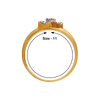 18KT (750) Yellow Gold and Diamond Ring for Women