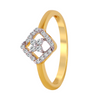 18KT (750) Yellow Gold and Diamond Ring for Women