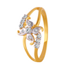 18KT (750) Yellow Gold and Diamond Ring for Women