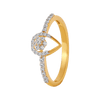 18KT (750) Yellow Gold and Diamond Ring for Women