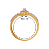 18KT (750) Yellow Gold and Diamond Ring for Women