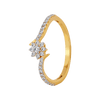 18KT (750) Yellow Gold and Diamond Ring for Women