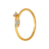 18KT (750) Yellow Gold and Diamond Ring for Women