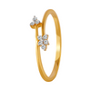 18KT (750) Yellow Gold and Diamond Ring for Women