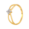 18KT (750) Yellow Gold and Diamond Ring for Women