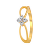 18KT (750) Yellow Gold and Diamond Ring for Women