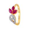 18KT (750) Yellow Gold and Diamond Ring for Women