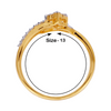 18KT (750) Yellow Gold and Diamond Ring for Women