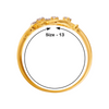 18KT (750) Yellow Gold and Diamond Ring for Women