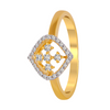 18KT (750) Yellow Gold and Diamond Ring for Women