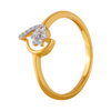 18KT (750) Yellow Gold and Diamond Ring for Women