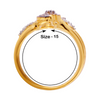 18KT (750) Yellow Gold and Diamond Ring for Women