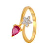 18KT (750) Yellow Gold and Diamond Ring for Women