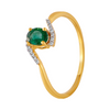 18KT (750) Yellow Gold and Diamond Ring for Women