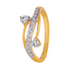 18KT (750) Yellow Gold and Diamond Ring for Women