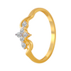 18KT (750) Yellow Gold and Diamond Ring for Women