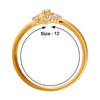 18KT (750) Yellow Gold and Diamond Ring for Women