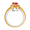 18KT (750) Yellow Gold and Diamond Ring for Women