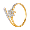 18KT (750) Yellow Gold and Diamond Ring for Women