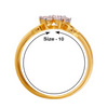 18KT (750) Yellow Gold and Diamond Ring for Women