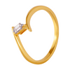 18KT (750) Yellow Gold and Diamond Ring for Women