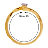 18KT (750) Yellow Gold and Diamond Ring for Women