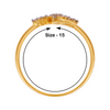 18KT (750) Yellow Gold and Diamond Ring for Women