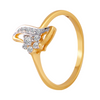 18KT (750) Yellow Gold and Diamond Ring for Women