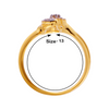 18KT (750) Yellow Gold and Diamond Ring for Women