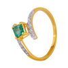 18KT (750) Yellow Gold and Diamond Ring for Women