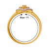 18KT (750) Yellow Gold and Diamond Ring for Women