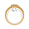 18KT (750) Yellow Gold and Diamond Ring for Women