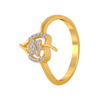 18KT (750) Yellow Gold and Diamond Ring for Women