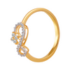 18KT (750) Yellow Gold and Diamond Ring for Women