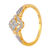 18KT (750) Yellow Gold and Diamond Ring for Women