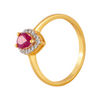 18KT (750) Yellow Gold and Diamond Ring for Women