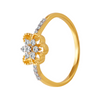 18KT (750) Yellow Gold and Diamond Ring for Women