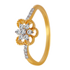 18KT (750) Yellow Gold and Diamond Ring for Women