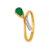 18KT (750) Yellow Gold and Diamond Ring for Women