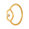 18KT (750) Yellow Gold and Diamond Ring for Women