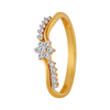 18KT (750) Yellow Gold and Diamond Ring for Women