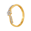 18KT (750) Yellow Gold and Diamond Ring for Women