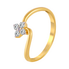 18KT (750) Yellow Gold and Diamond Ring for Women