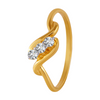 18KT (750) Yellow Gold and Diamond Ring for Women