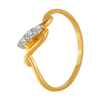 18KT (750) Yellow Gold and Diamond Ring for Women