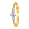 18KT (750) Yellow Gold and Diamond Ring for Women