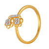 18KT (750) Yellow Gold and Diamond Ring for Women