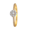 18KT (750) Yellow Gold and Diamond Ring for Women